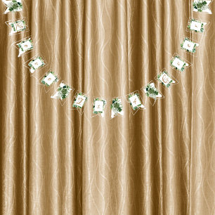 Green Tropical Leaves Wedding Décor Bunting