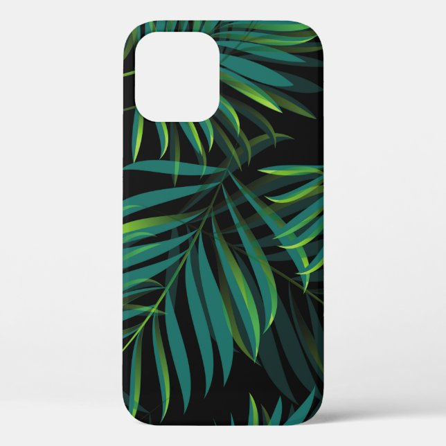 Green tropical palm leaves. Seamless pattern graph Case-Mate iPhone Case (Back)