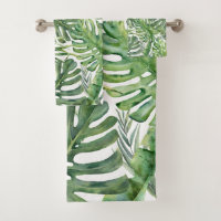 Green Tropical Palm Leaves Summer Island Breeze