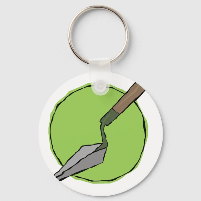 Green Trowel - Archaeologist's Toolkit Key Ring (Front)