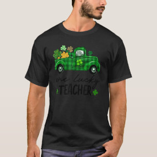 Green Truck Shamrocks St Patrick's Day One Lucky T T-Shirt