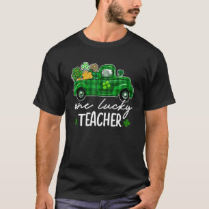 Green Truck Shamrocks St Patrick's Day One Lucky T T-Shirt