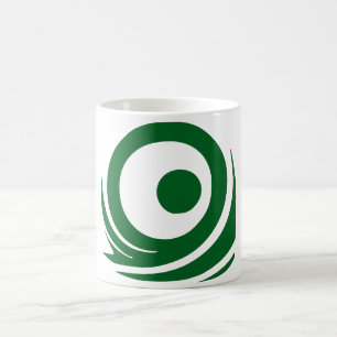 Green tsunami waves icon Coffee Mug