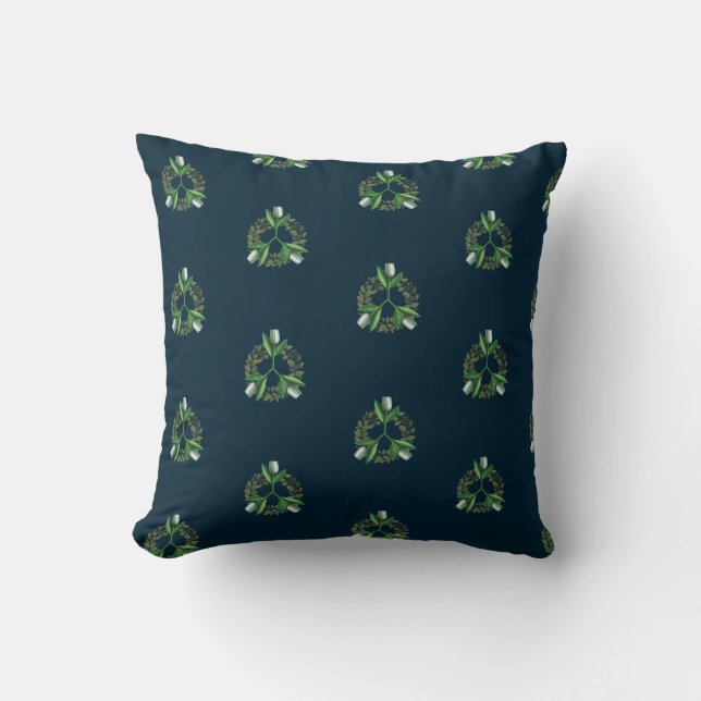 Green Tulip Cushion (Front)