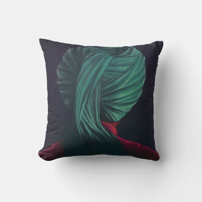 Green Turban Cushion (Front)