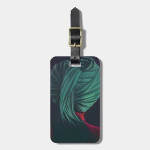 Green Turban Luggage Tag