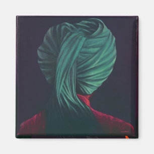 Green Turban Magnet