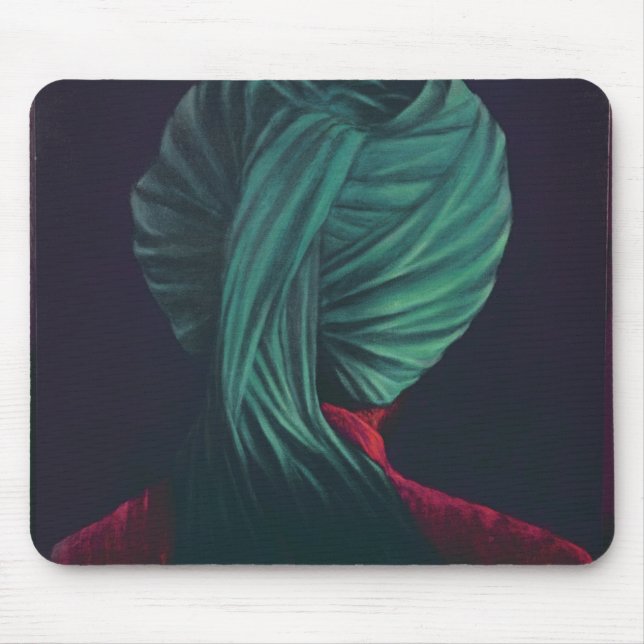 Green Turban Mouse Pad (Front)