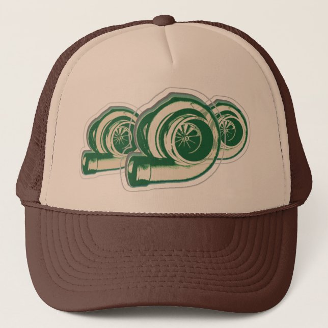Green Turbos Trucker Hat (Front)