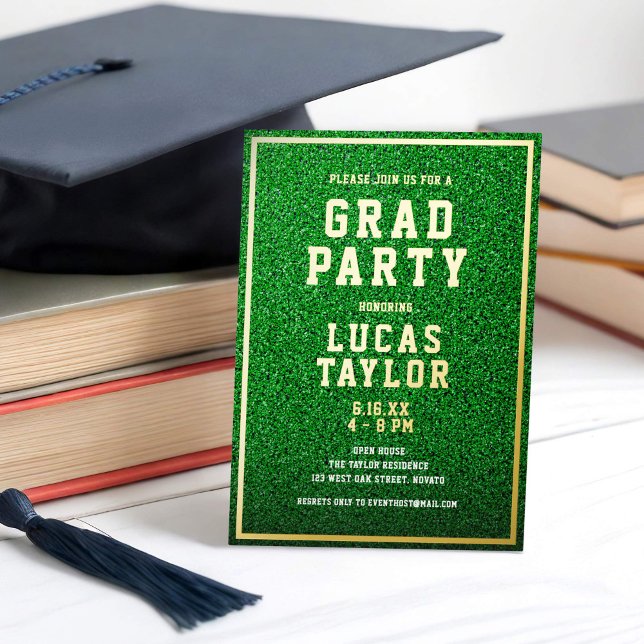 Green Turf Sports Theme Grad Party (Creator Uploaded)