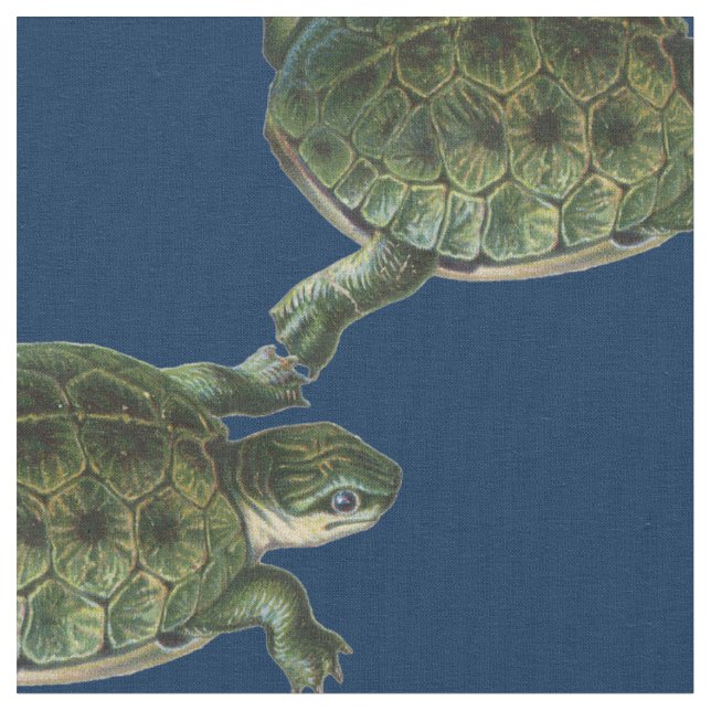 Green Turtle Fabric (Close Up)