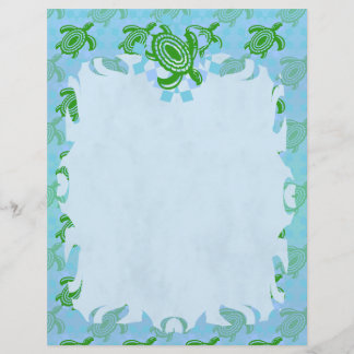 Green Turtle Flame Letterhead