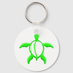 green turtle key ring