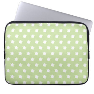 Green Turtle Pattern Laptop Sleeve