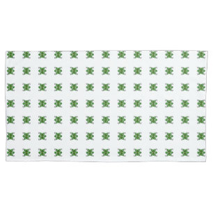 Green Turtle Pattern Pillowcase