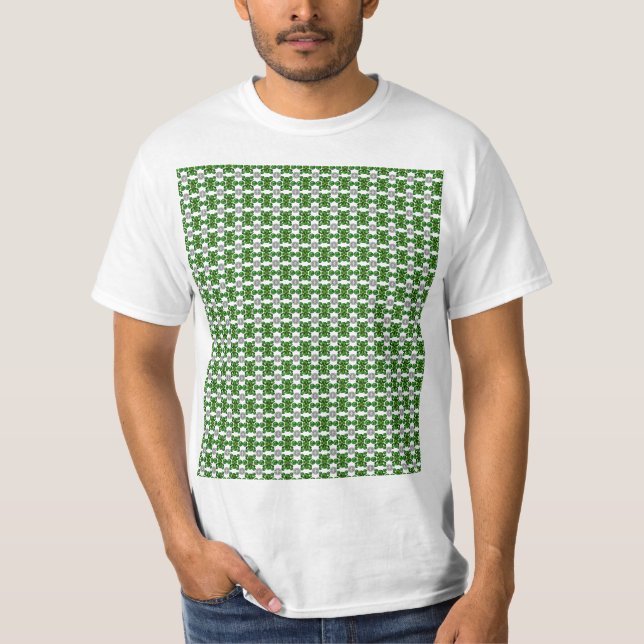 Green Turtle Pattern T-Shirt (Front)