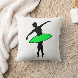 Green Tutu Ballet Dancer Ballerina Dance Teacher Cushion