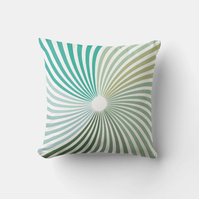 Green Twirl  Cushion (Front)