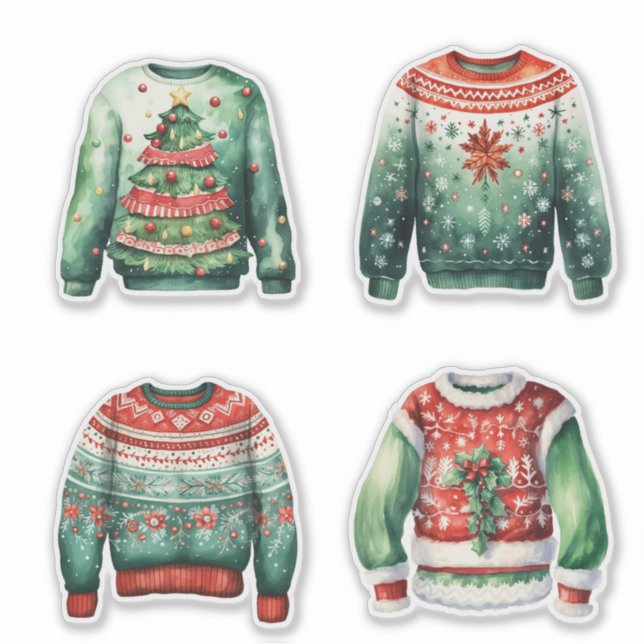 Green Ugly Christmas Sweaters (Front)