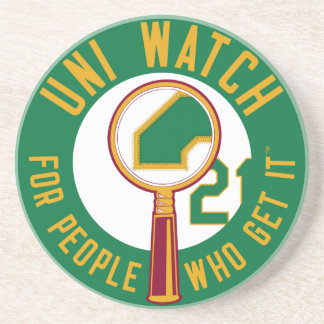 Green Uni Watch Coaster