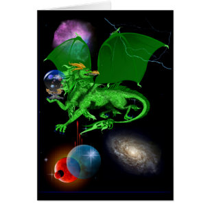 Green Universe Dragon Card