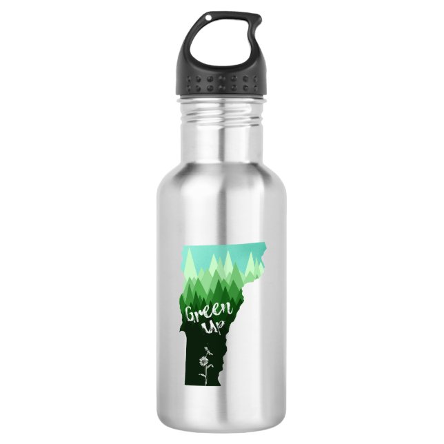Green Up Vermont 532 Ml Water Bottle (Front)