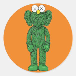 Green Urban Toy Classic Round Sticker