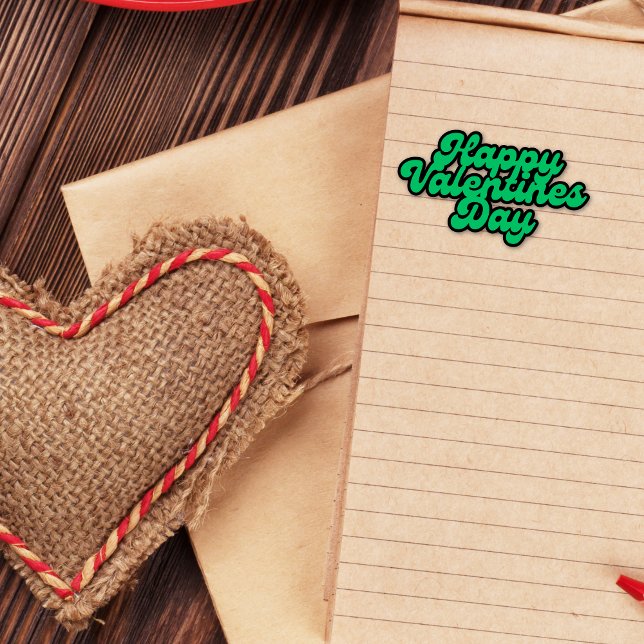 Green Valentine's Day Font Art TINY Sticker sheet (Creator Uploaded)