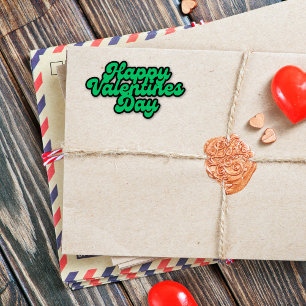 Green Valentine's Day Font SMALL Sticker Sheet