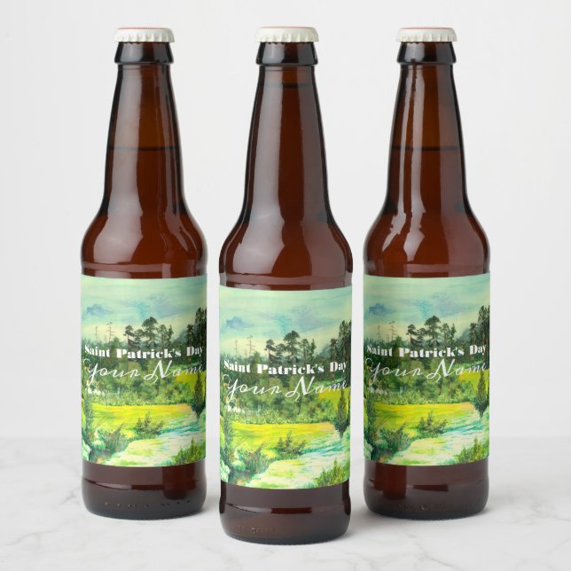 green valley Food and Beverage Label Set (Bottles)
