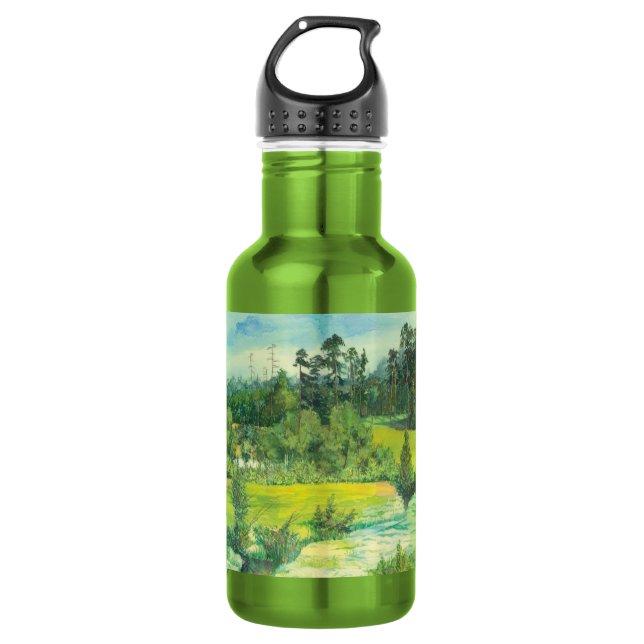 green valley Watercolor 532 Ml Water Bottle (Front)