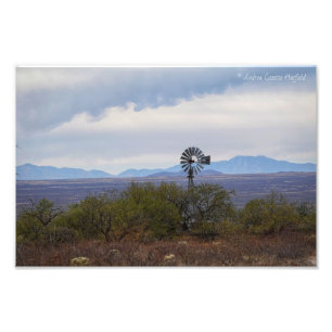 Green Valley Windmill Photo Print