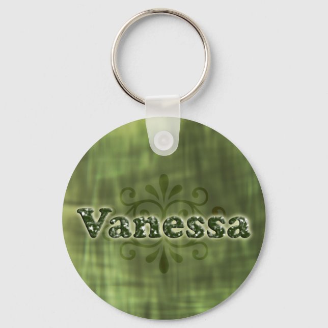 Green Vanessa Key Ring (Front)