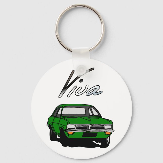 Green Vauxhall Viva HC Key Ring (Front)