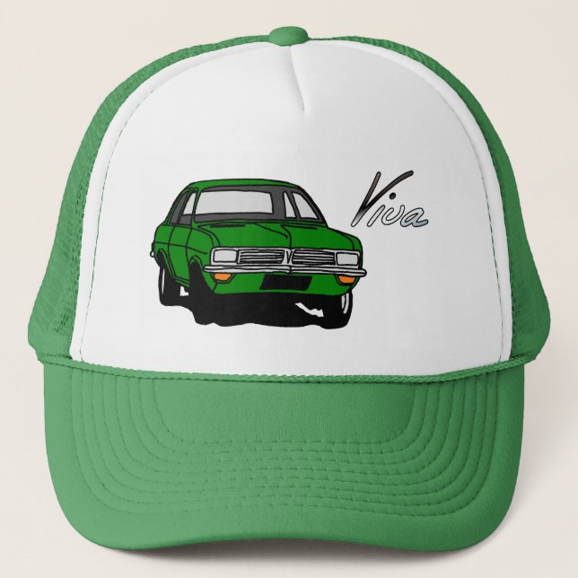 Green Vauxhall Viva HC Trucker Hat (Front)