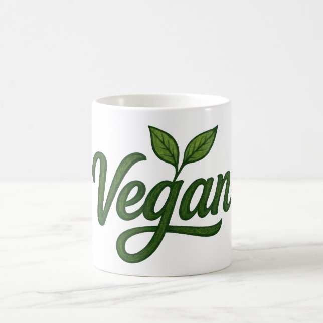 Green Vegan Coffee Mug (Center)