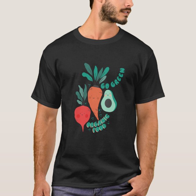 Green Vegan Plastic Free Save Earth  1 T-Shirt (Front)
