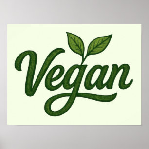 Green Vegan Poster