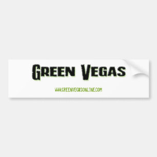 Green Vegas Bumper Sticker