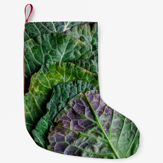 Green vegetable small christmas stocking (Front)