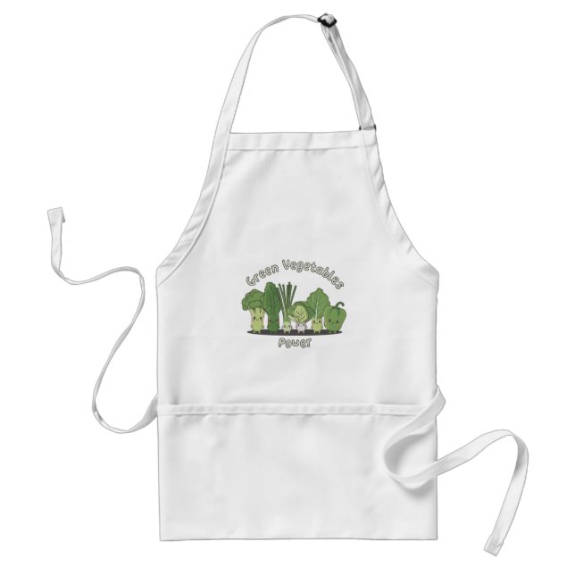 Green Vegetables Power Standard Apron (Front)