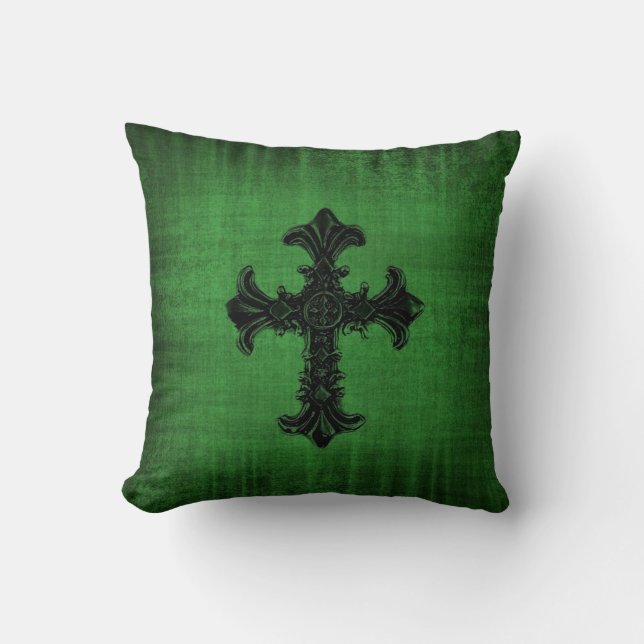 Green Velvet look Cushion (Front)