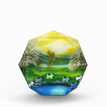 Green Venus Landscape with Scottie Pins