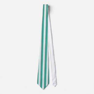Green vertical stripe tie
