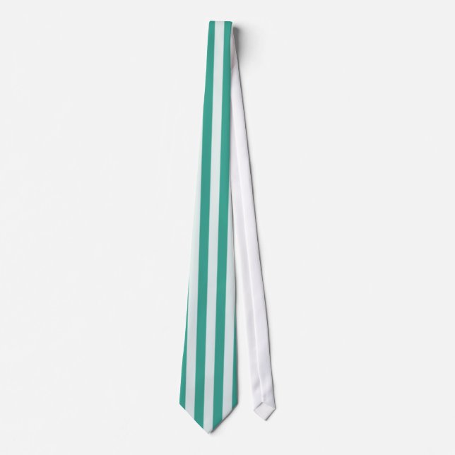 Green vertical stripe tie (Front)