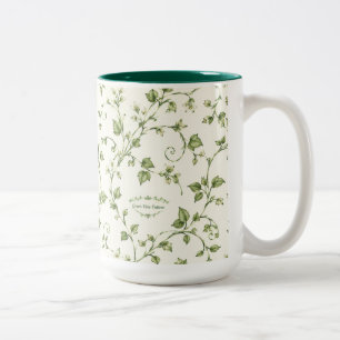 Green Vine Accent Mug