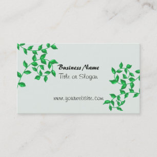 Green Vines Business Design Business Card