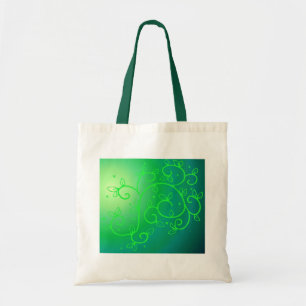 Green Vines Irish Luck Ireland Plant Flowers Art Tote Bag