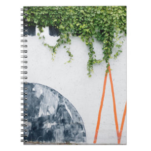 GREEN VINES ON WALL NOTEBOOK