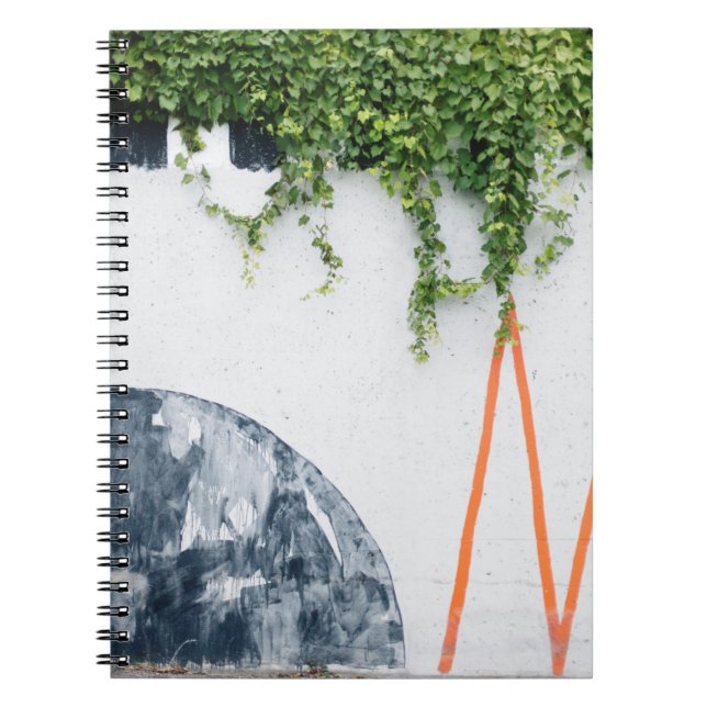 GREEN VINES ON WALL NOTEBOOK (Front)